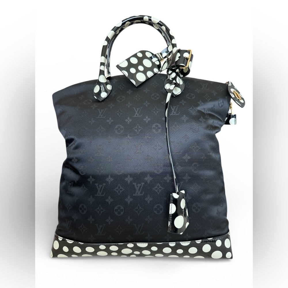 Louis Vuitton Limited Edition Monogram Nylon Infinity Dots Lockit MM Satchel